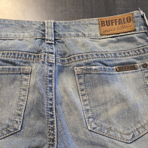 Y2K Low Waist Blue boot cut Jeans size 7 - 27 - Picture 3 of 9